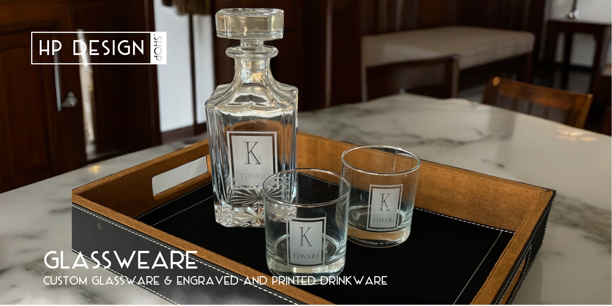 Custom Engraved Glassware & Personalized Drinkware - HP Design