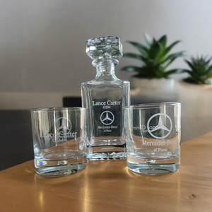 Custom Engraved Whiskey Glasses Set of 2 – Personalized Old Fashioned & Rocks Glasses | HP Design