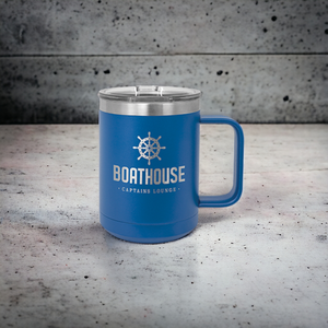 Custom Polar Camel 15 oz Vacuum Insulated Mug with Slider Lid – Personalized Stainless Steel Coffee Mug | Laser Engraved Gift by HP Design