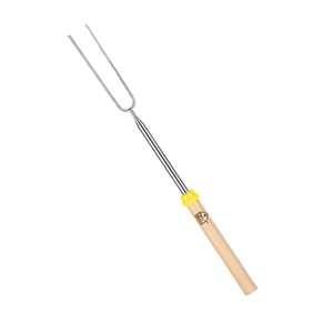 Custom Engraved Marshmallow Roasting Sticks – Set of 6 | 32" Stainless Steel S'mores Kit