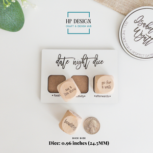 Custom Date Night Dice | Personalized Couples Game