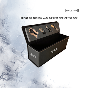 Custom Leatherette Wine Gift Box with Foam Insert – Personalized Wine Bottle Case in Multiple Colors | HP Design
