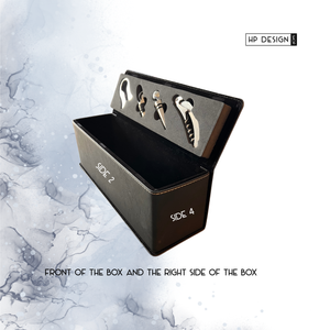 Custom Leatherette Wine Gift Box with Foam Insert – Personalized Wine Bottle Case in Multiple Colors | HP Design