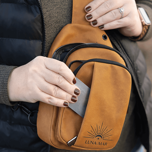 Custom Personalized Crossbody Bag – Creekside Collection with Adjustable Strap & Multiple Pockets