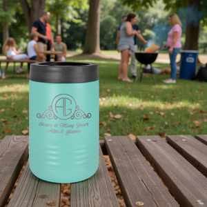 Custom Engraved Polar Camel Stainless Steel Beverage Holder – Insulated Can & Bottle Cooler | HP Design