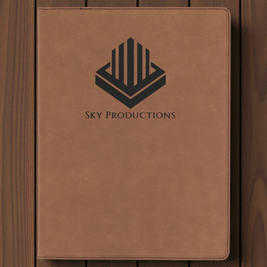 Custom Leatherette Portfolio with Notepad | Personalized 9.5" x 12" Executive Padfolio | HP Design McKinney TX