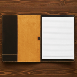 Custom Leatherette Portfolio with Notepad | Personalized 9.5" x 12" Executive Padfolio | HP Design McKinney TX