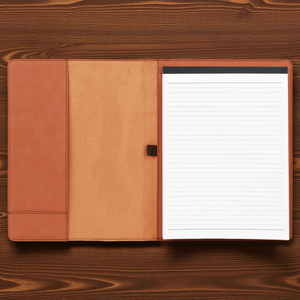 Custom Leatherette Portfolio with Notepad | Personalized 9.5" x 12" Executive Padfolio | HP Design McKinney TX