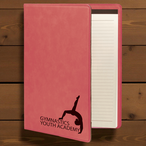 Custom Leatherette Portfolio with Notepad | Personalized 9.5" x 12" Executive Padfolio | HP Design McKinney TX