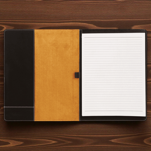 Custom Leatherette Portfolio with Notepad | Personalized 9.5" x 12" Executive Padfolio | HP Design McKinney TX