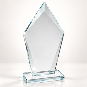 Clear Diamond Glass Award | Personalized Recognition Trophy