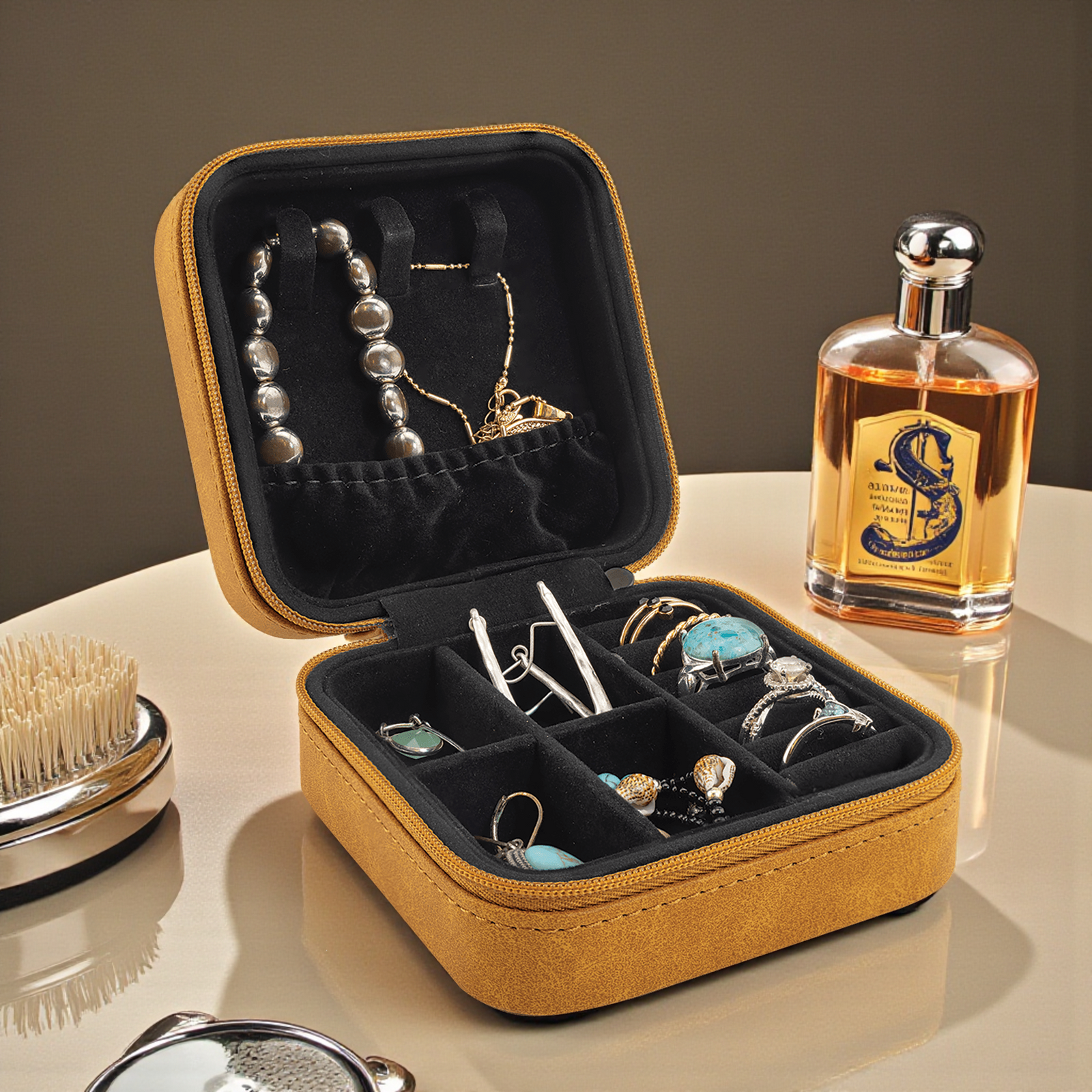 Personalized Travel Jewelry Box - Creekside Collection