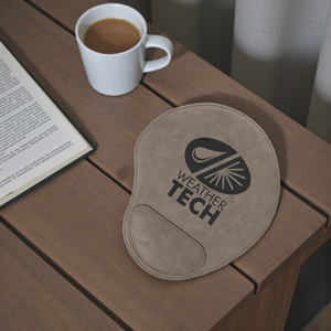 Custom Leatherette Mouse Pad with Wrist Rest – Personalized 9" x 10.25" Desk Accessory | HP Design