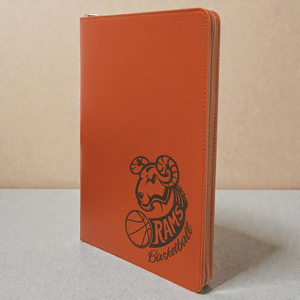 Personalized Leatherette Portfolio with Zipper | Custom Engraved 9.5" x 12" Padfolio with Notepad | HP Design McKinney TX