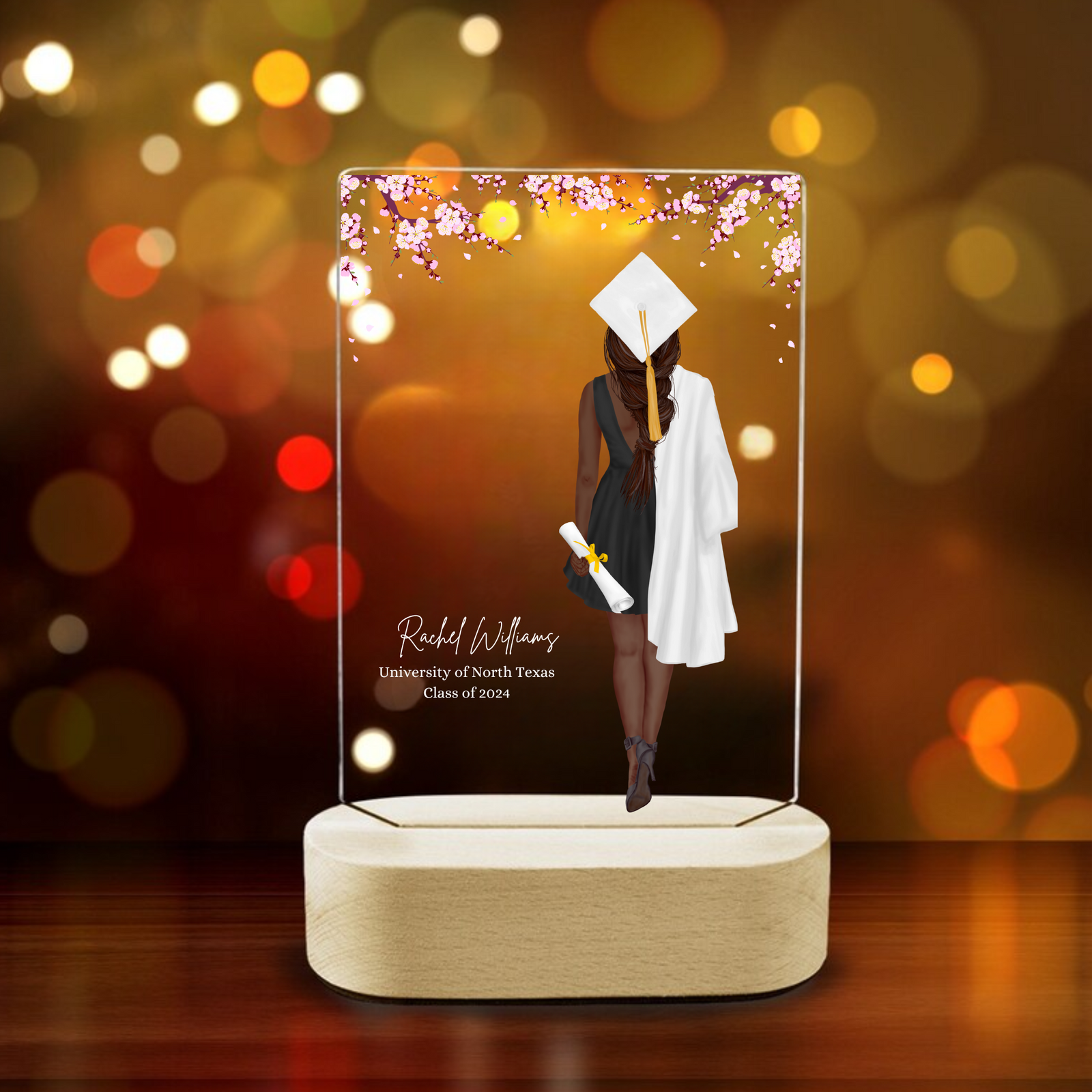 Personalized Masters Graduation gift for Daughter, College graduation Plaque Custom, High school Grad gifts for her