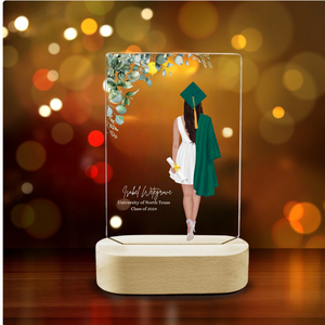 Personalized Masters Graduation Gift | Custom Acrylic Plaque for Daughter | HP Design McKinney TX