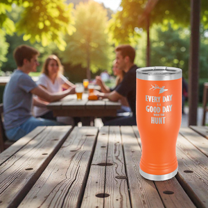Custom Engraved Polar Camel Pilsner with Clear Lid – Insulated Stainless Steel Beer Glass | HP Design