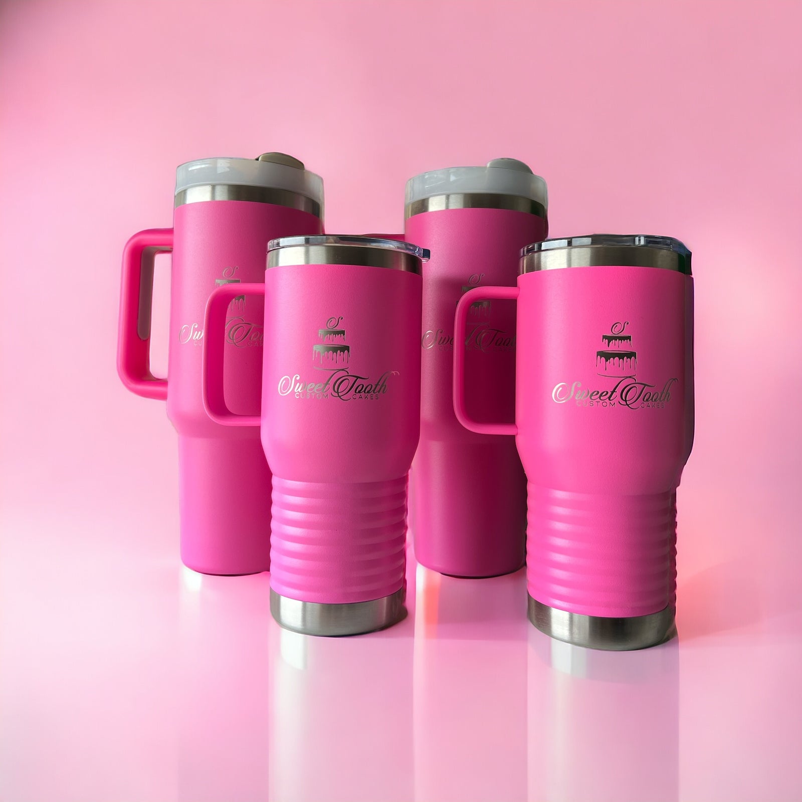 Custom Polar Camel 40 oz. Travel Mug with Handle & Straw – Personalized Stainless Steel Insulated Tumbler