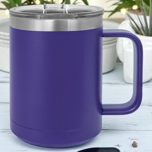 Custom Polar Camel 15 oz Vacuum Insulated Mug with Slider Lid – Personalized Stainless Steel Coffee Mug | Laser Engraved Gift by HP Design