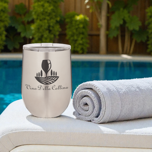 Custom Engraved 12 oz. Polar Camel Stemless Wine Tumbler with Lid – Insulated Stainless Steel | HP Design