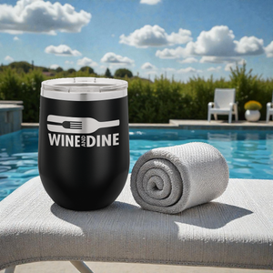 Custom Engraved 12 oz. Polar Camel Stemless Wine Tumbler with Lid – Insulated Stainless Steel | HP Design