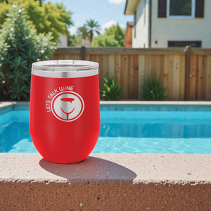 Custom Engraved 12 oz. Polar Camel Stemless Wine Tumbler with Lid – Insulated Stainless Steel | HP Design