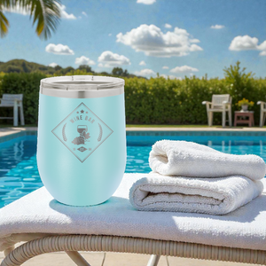 Custom Engraved 12 oz. Polar Camel Stemless Wine Tumbler with Lid – Insulated Stainless Steel | HP Design