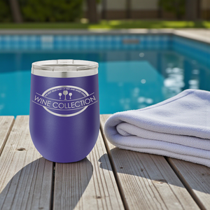 Custom Engraved 12 oz. Polar Camel Stemless Wine Tumbler with Lid – Insulated Stainless Steel | HP Design
