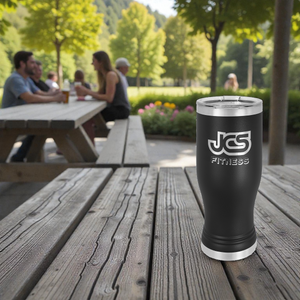 Custom Engraved Polar Camel Pilsner with Clear Lid – Insulated Stainless Steel Beer Glass | HP Design