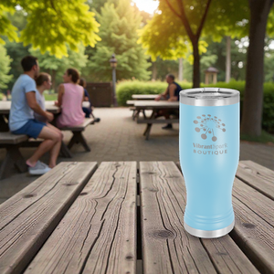 Custom Engraved Polar Camel Pilsner with Clear Lid – Insulated Stainless Steel Beer Glass | HP Design