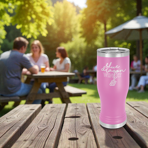 Custom Engraved Polar Camel Pilsner with Clear Lid – Insulated Stainless Steel Beer Glass | HP Design