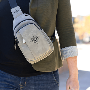 Custom Personalized Crossbody Bag – Creekside Collection with Adjustable Strap & Multiple Pockets