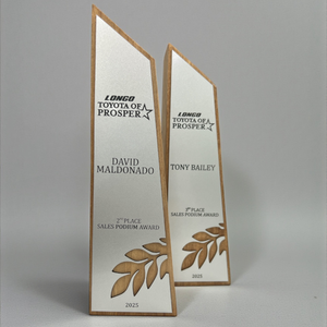 Custom Wood & Acrylic Recognition Award – Personalized Corporate or Achievement Trophy