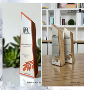 Custom Wood & Acrylic Recognition Award – Personalized Corporate or Achievement Trophy