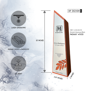 Custom Wood & Acrylic Recognition Award – Personalized Corporate or Achievement Trophy
