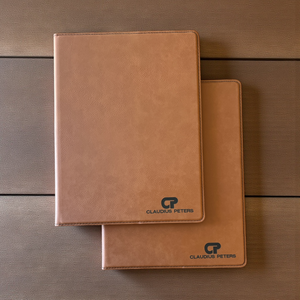 Custom Leatherette Portfolio with Notepad | Personalized 9.5" x 12" Executive Padfolio | HP Design McKinney TX