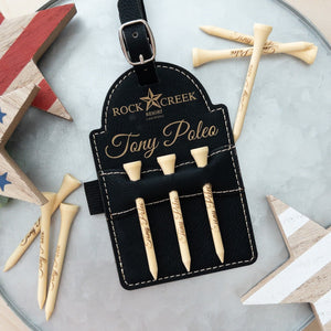 Personalized Engraved Golf Pins and Bag Tag Ultimate Set