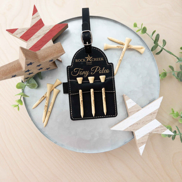 Personalized Engraved Golf Pins and Bag Tag Ultimate Set - HP Design