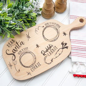 Personalized Santa's Milk &amp; Cookies Board | Custom Laser Engraved | HP Design – McKinney, Texas
