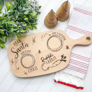 Personalized Santa's Milk &amp; Cookies Board | Custom Laser Engraved | HP Design – McKinney, Texas