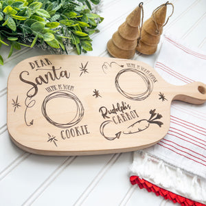 Personalized Santa's Milk &amp; Cookies Board | Custom Laser Engraved | HP Design – McKinney, Texas