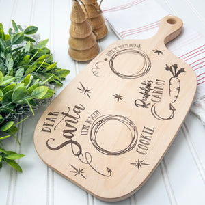Personalized Santa's Milk &amp; Cookies Board | Custom Laser Engraved | HP Design – McKinney, Texas