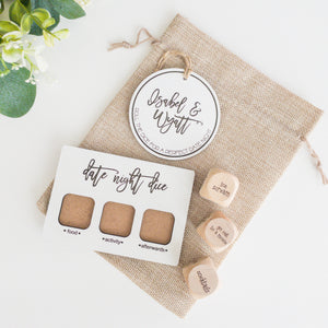 Custom Date Night Dice | Personalized Couples Game