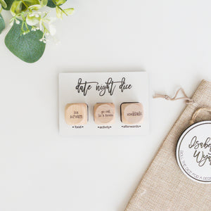Custom Date Night Dice | Personalized Couples Game
