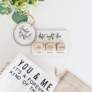 Custom Date Night Dice | Personalized Couples Game