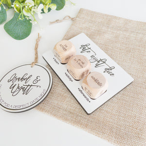 Custom Date Night Dice | Personalized Couples Game